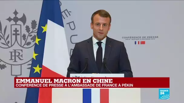 REPLAY : conférence de presse d'Emmanuel Macron en Chine