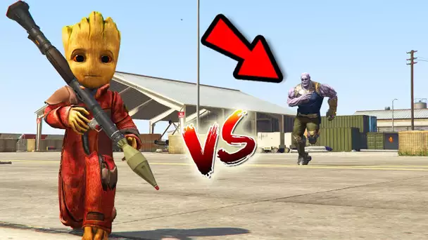 BÉBÉ GROOT VS THANOS GTA 5 !