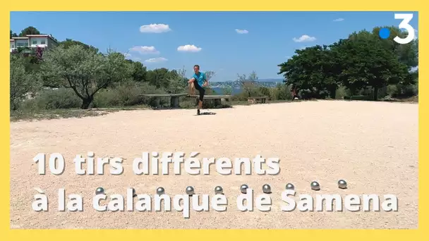 Pétanque. Le défi de Tanguy : 10 tirs différents à la calanque de Samena