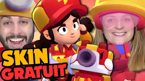 ON DÉBLOQUE LE NOUVEAU SKIN GRATUIT JESSIE DRAGON ROUGE ! | BRAWL STARS