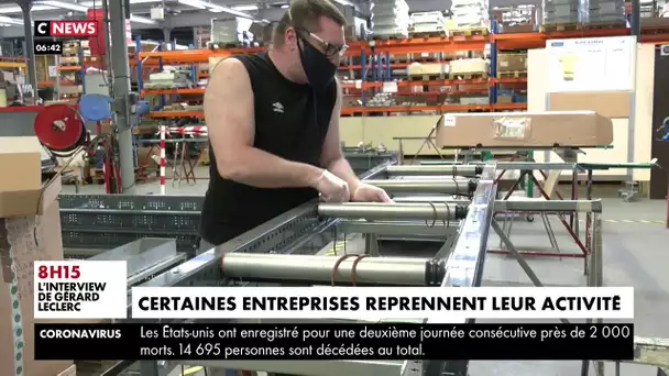 Confinement : certaines entreprises reprennent leur activité