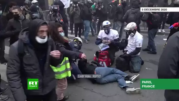 Paris : les tensions lors de la manifestation contre la loi Sécurité globale se poursuivent