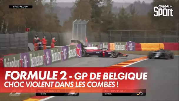 Choc violent entre Nissany et Ticktum - GP de Belgique Formule 2