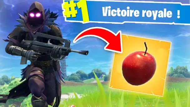 TOP 1 AVEC UNE POMME DANS FORTNITE !