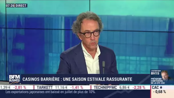 Eric Cavillon (groupe Barrière): Fréquentation stable des casinos cet été par rapport à l'an dernier