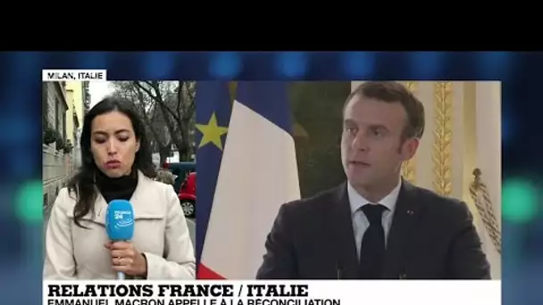 Relations France - Italie : Emmanuel Macron appelle à la réconciliation