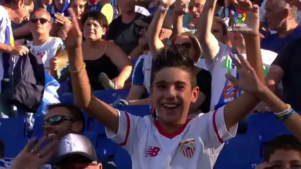 Calentamiento RCD Espanyol vs Sevilla Fc