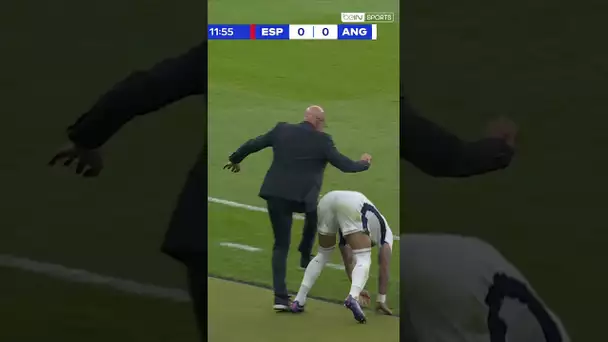 Kyle Walker tacle Luis De la Fuente ! 😬 #shorts
