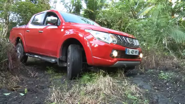 La Mitsubichi l200 se prend des vacances à la Réunion