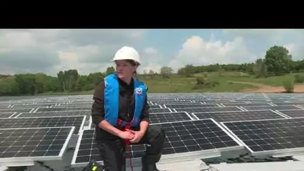 Un parc flottant photovoltaïque à Mornant (Rhône)