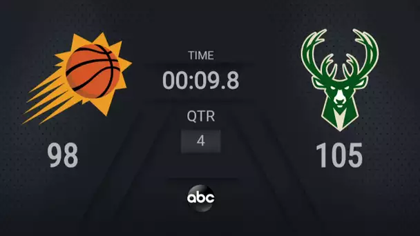 Suns @ Bucks Game 6 | #NBAFinals on ABC Live Scoreboard