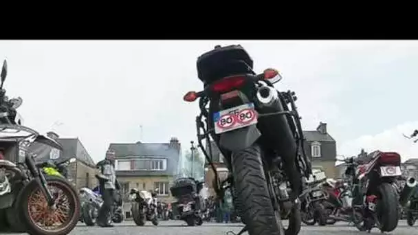 Reportage manifestation motards Flers