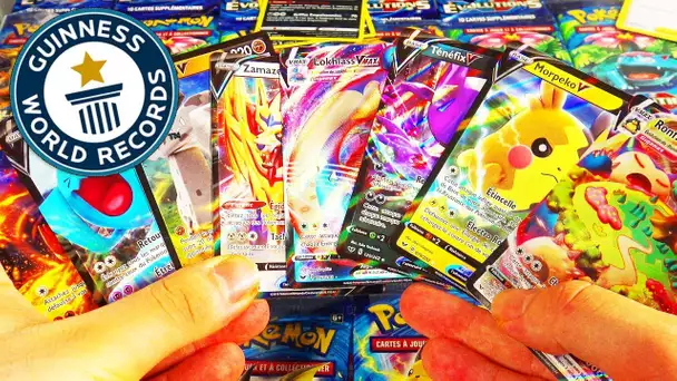 NEW WORLD RECORD ! Mega Ouverture de 100 BOOSTERS POKEMON EPEE & BOUCLIER FINAL #4