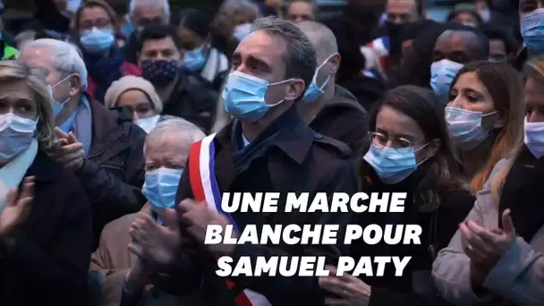 Pour Samuel Paty, une marche blanche de 6000 personnes à Conflans