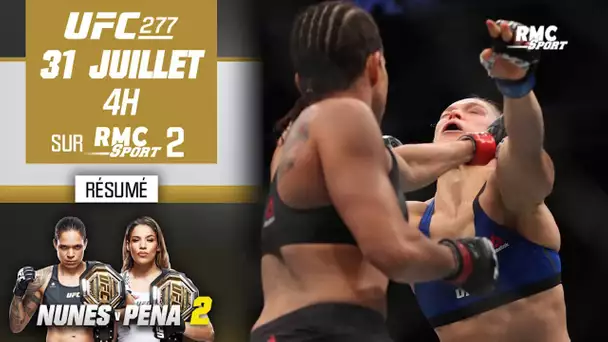 UFC 277 : Le jour où Nunes a envoyé brusquement l'icône Rousey à la retraite en 40 secondes (2016)