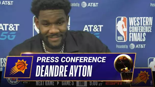 Deandre Ayton On His First Playoff Game-Winner! 🎤 | Postgame Press Conference
