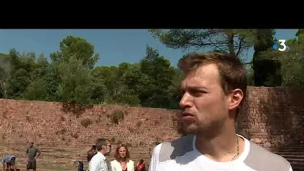 Christophe lemaitre à Boulouris dans le Var