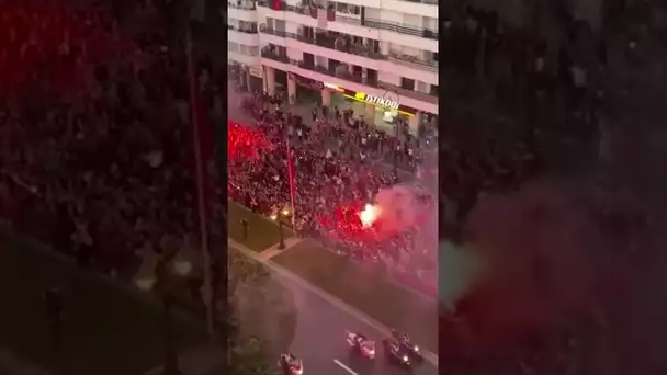 Les Marocains étaient présents en nombres pour l'arrivée des héros de la Coupe du monde #shorts