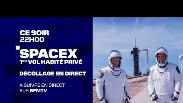 Suivez le lancement historique de la fusée de SpaceX en direct sur BFMTV
