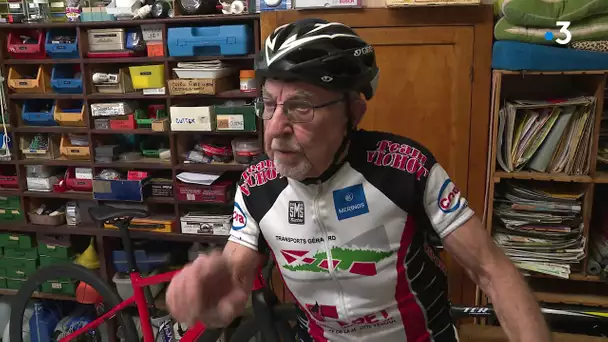 René Gaillard, 95 ans est le doyen des cyclistes de France après la mort de Robert Marchand