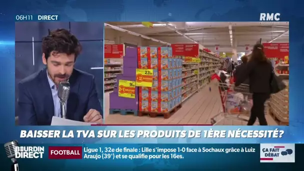 Faut-il baisser la TVA sur les produits de première nécessité? Ca fait débat sur RMC