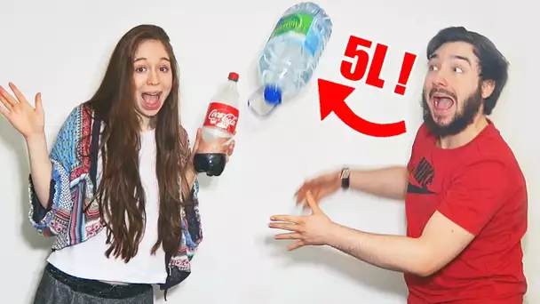 WATER BOTTLE FLIP CHALLENGE en COUPLE !! DAVID LAFARGE vs MISSJIRACHI !