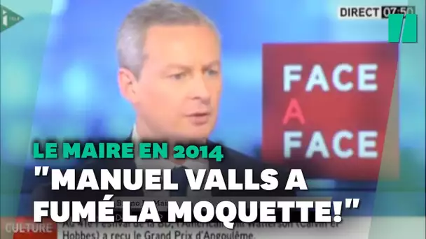 Législatives: quand Bruno Le Maire ne soutenait pas (du tout) Manuel Valls