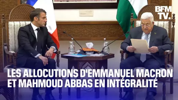 Israël/Palestine: les allocutions d'Emmanuel Macron et Mahmoud Abbas en intégralité