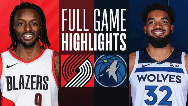 TRAIL BLAZERS at TIMBERWOLVES | FULL GAME HIGHLIGHTS | January 12, 2024