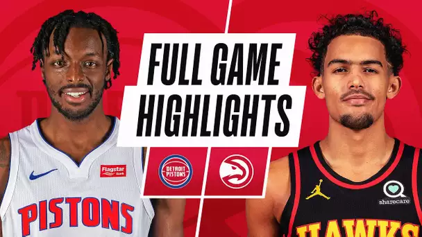 PISTONS at HAWKS | FULL GAME HIGHLIGHTS | January 20, 2021