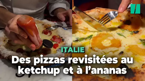 Avec ses pizzas au ketchup et à l’ananas, ce célèbre chef italien sème la discorde