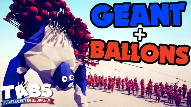 ON FAIT VOLER LE GÉANT ! (ARCHERS BALLONS) | TOTALLY ACCURATE BATTLE SIMULATOR FR