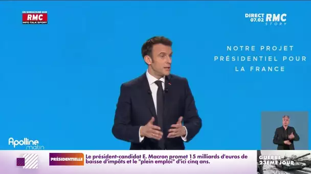 Présidentielle : Emmanuel Macron résume les enjeux de l'élection en une phrase