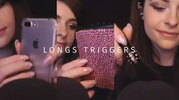 ASMR FRANCAIS ⚪️ longs triggers, tapping, brushing ... pour dormir !