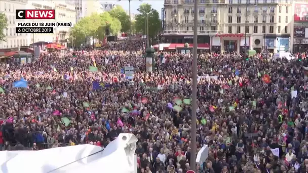 Manifestation anti-PMA : 74.500 personnes ont défilé à Paris, selon un organisme indépendant