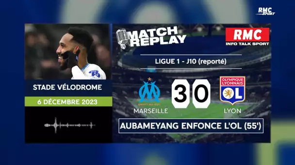 Ligue 1 : L'OM enfonce Lyon (3-0) grâce à Aubameyang et Vitinha, le goal replay