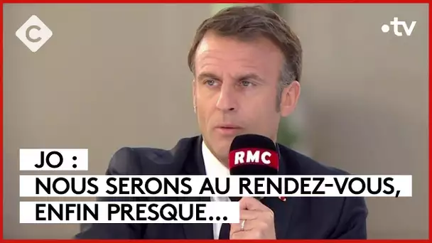 Emmanuel Macron invité sur BFM pour parler des JO… Rien que des JO - L’ABC - C à Vous - 15/04/2024