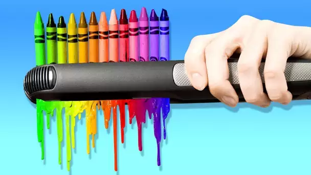 19 BRICOLAGES GÉNIAUX AVEC DES CRAYONS