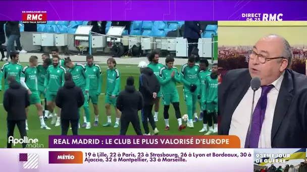Football : Le Real Madrid, club le plus valorisé d’Europe