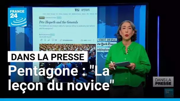 Réunion militaire aux Etats-Unis: "Quand un novice fait la leçon aux généraux" • FRANCE 24
