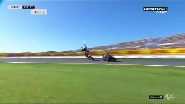 Grosse chute de Tony Arbolino !