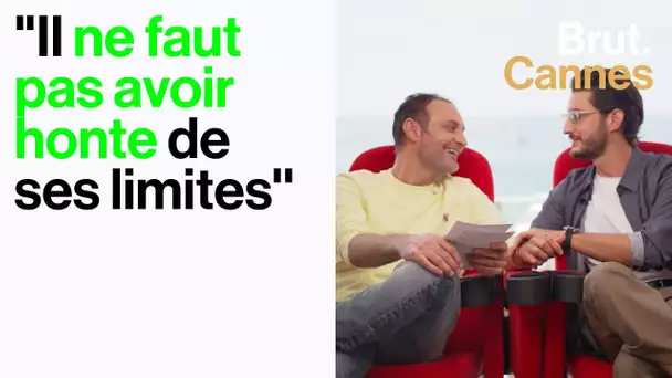 Pierre Niney discute avec Augustin Trapenard