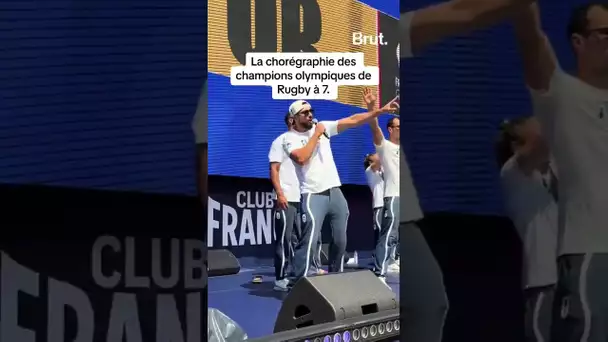 La chorégraphie des champions olympiques de rugby à 7 #paris2024