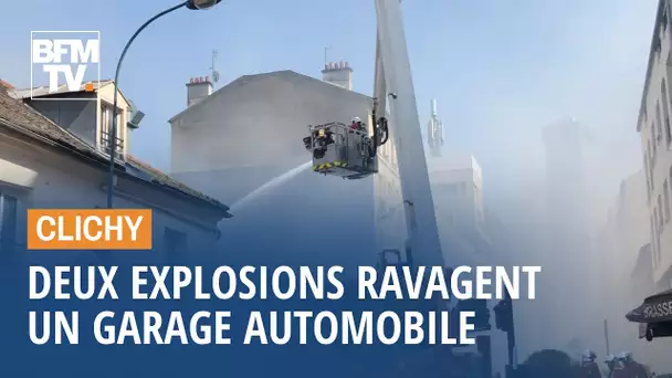 Clichy: deux violentes explosions soufflent un garage automobile