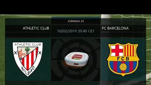 Calentamiento Athletic Club vs FC Barcelona
