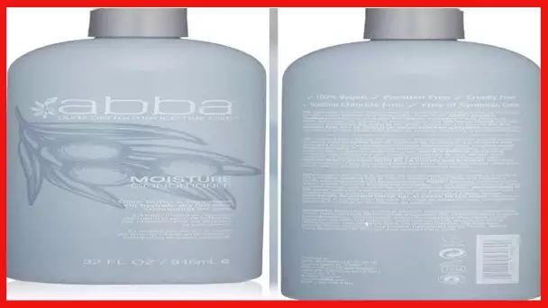 ABBA Moisture Conditioner, Olive Butter & Peppermint Oil Moisturize, Hydrate & Strengthen Dry Hair,