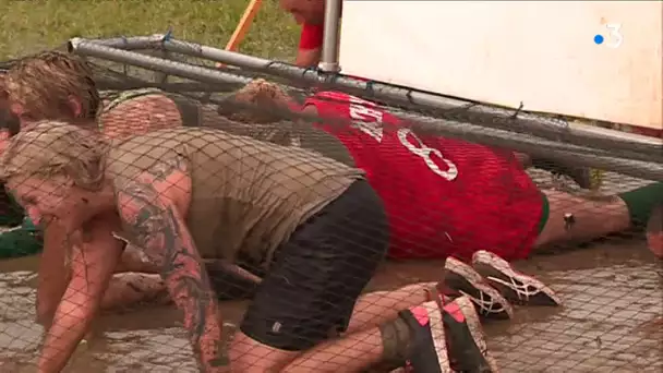 Elsass Run à Logelheim, obstacle de la boue