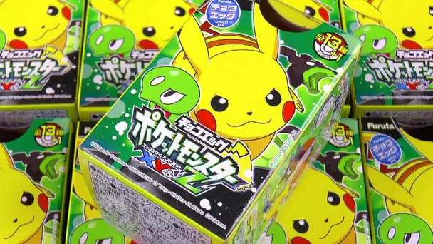 Ouverture de 10 KINDER SURPRISE FURUTA PIKACHU POKEMON