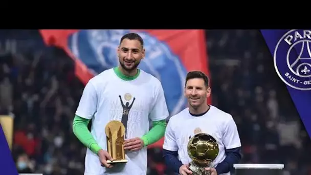Leo Messi & Gigio Donnarumma - Ballon d'Or & Trophée Yachine at the Parc des Princes