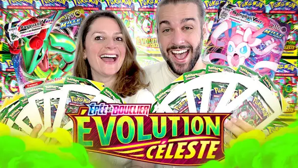 ON OUVRE NOS PREMIERES CARTES POKEMON EVOLUTION CELESTE EN FRANCAIS !